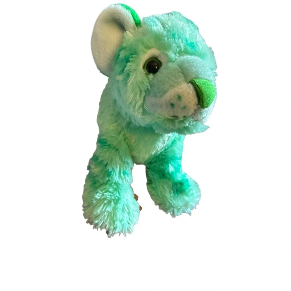 Wild Republic Vibes Mint Green‎ Tiger Plush 12”